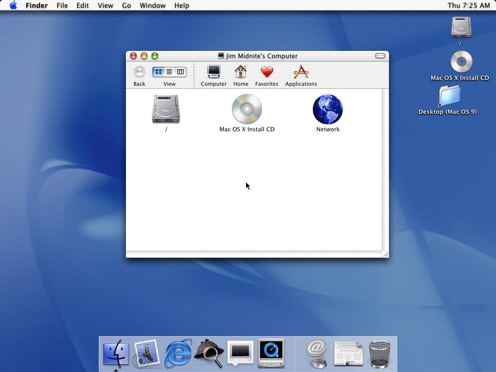 Eksplorator plików Apple MacOS X.