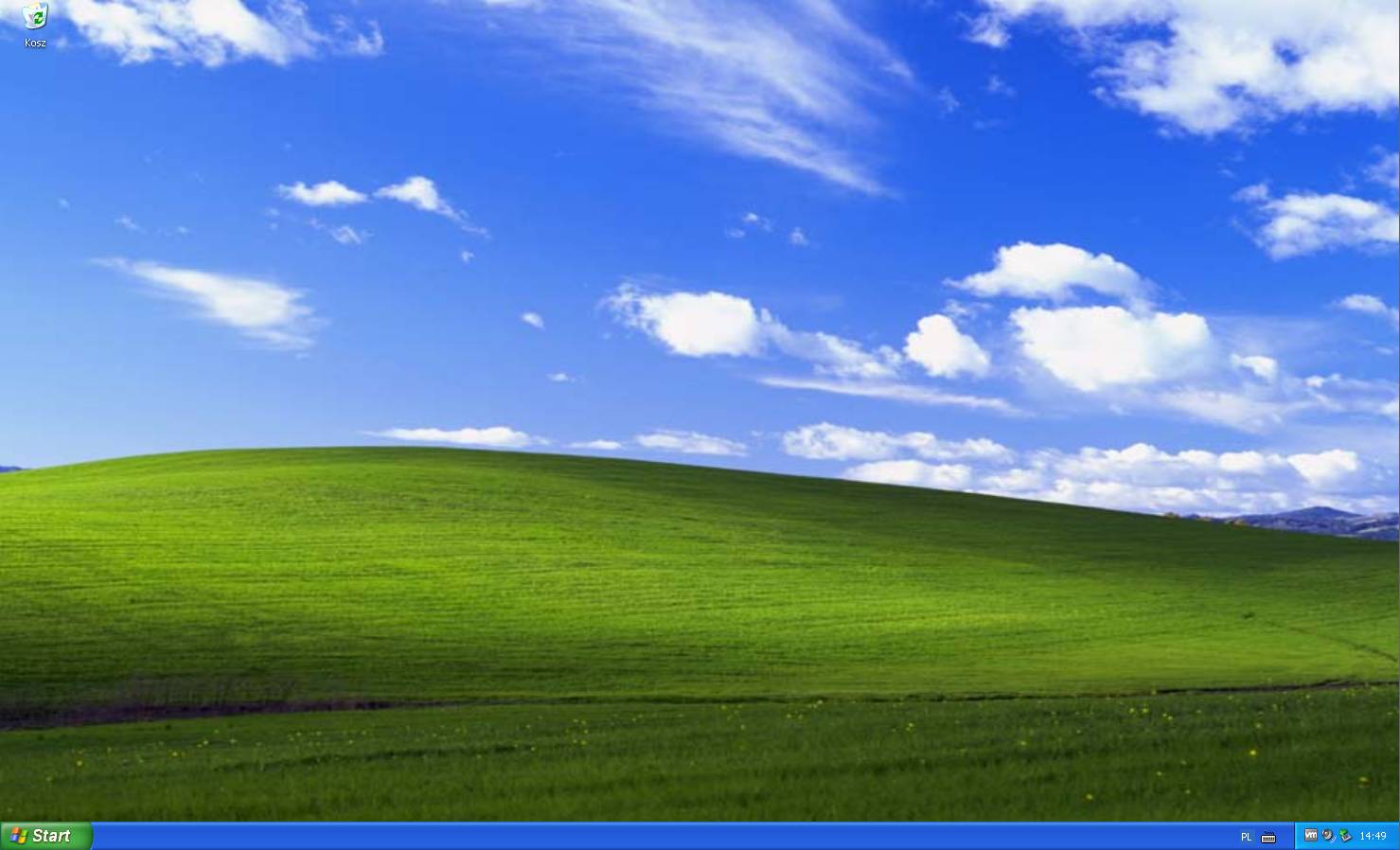 Pulpit systemu Windows XP.